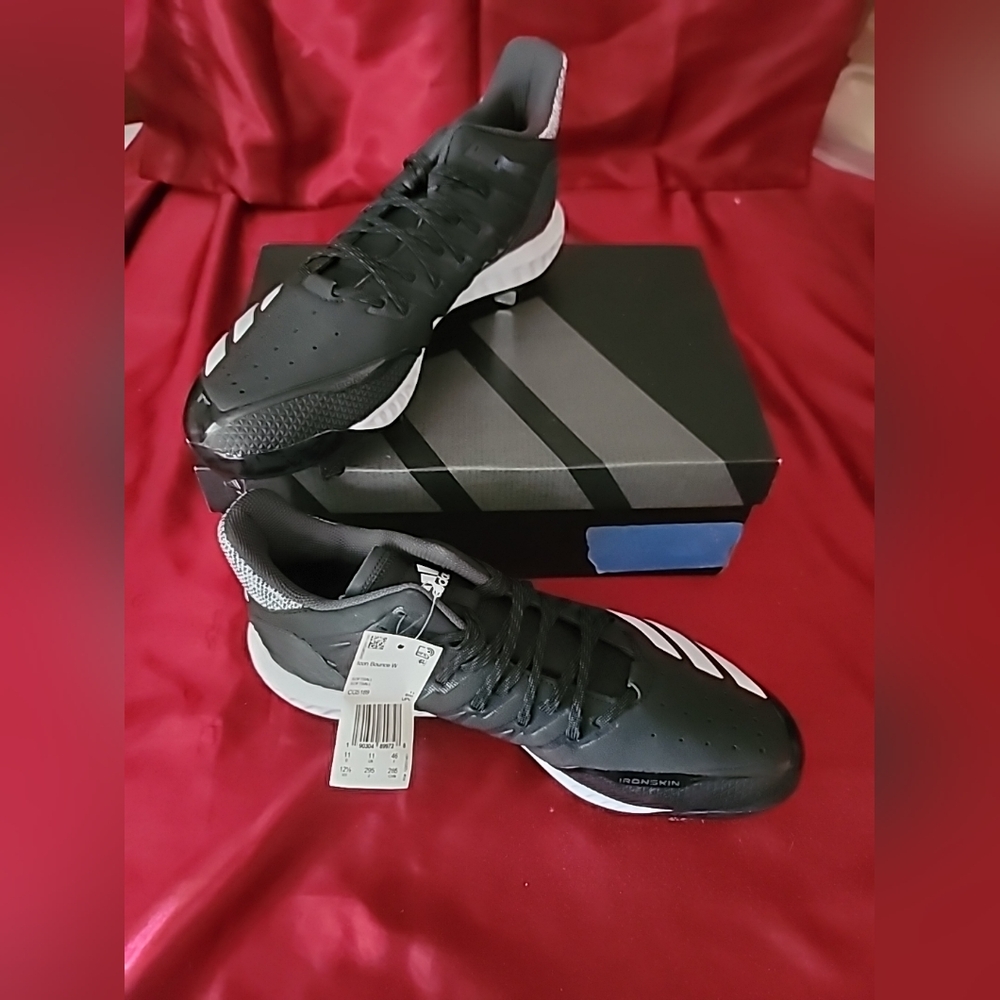 Adidas Icon Bounce Shoes Size 12.5, Color: Black/White/CarbonNew